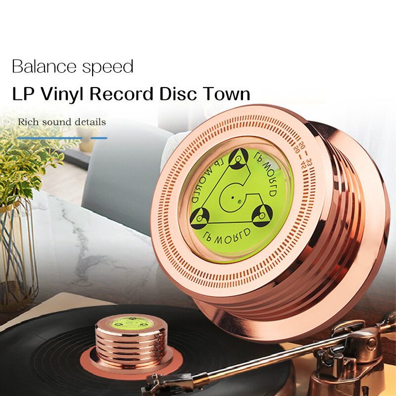 50Hz Aluminum Alloy LP Disc Stabilizer Metal Vinyl Turntable Weight Clamp Record Player Accessories