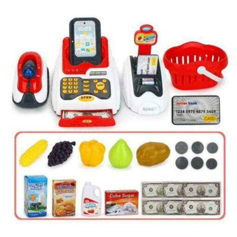 Детский симулятор кассового аппарата, калькулятор, учебный кассовый аппарат, игрушка с имитацией, счетчик для ролевых игр
