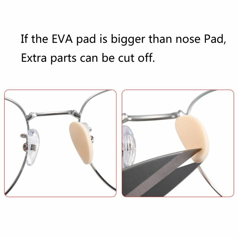 40Pcs Soft Foam Nose Pads Self Adhesive Eyeglass EVA Nose Pads Anti-Slip Glasses No Makeup Nose Pads Eyeglasses Nosepads