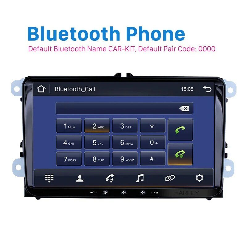Harfey 2 din 4-core GPS Navi Car Multimedia Player Android 8.1 Auto Radio For Skoda/Seat/Volkswagen/VW/Passat b7/POLO/GOLF 5 6