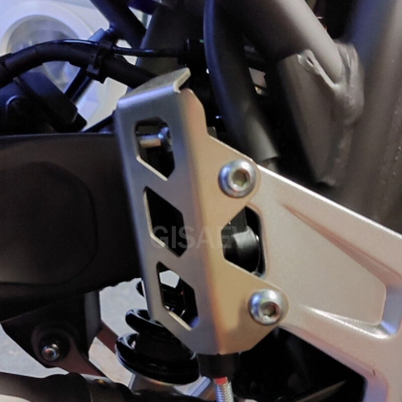 Tutup Botol Cairan Pelindung Silinder Rem Belakang Rally Sepeda Motor Tutup Botol Minyak Pelindung untuk Yamaha untuk Tenere 700 XTZ700 19- 2021