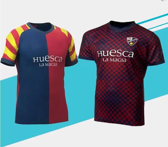 Camisetas De Fútbol SD Huesca,Camisas De La Mejor Calidad Conmemorativas,Insua Cristo Okazaki, Sergio Gómez, RABA, Huesca, 21