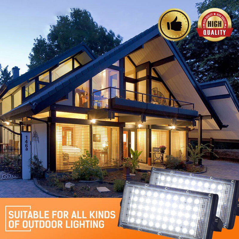 屋外LEDスポットライト,220V AC,景観照明,フォーカス,100W,屋外照明
