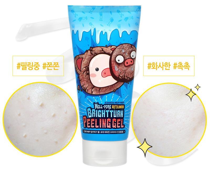 Elisavecca piekło-Pore witamina jasny zwrot Peeling żel 150ml twarzy nawilżający wybielanie naprawy Scrubs pielęgnacja skóry koreański kosmetyczne
