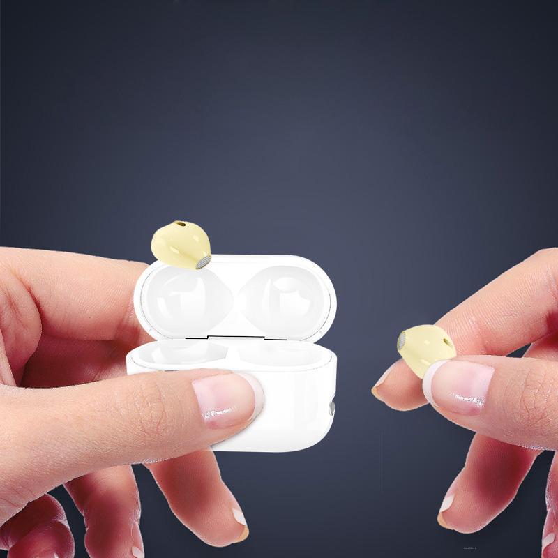 TWS bezprzewodowy niewidoczny zestaw słuchawkowy Bluetooth Mini pół-w-ucho x6 bez bólu Micro Mono podwójne słuchawki douszne z mikrofonem słuchawki douszne