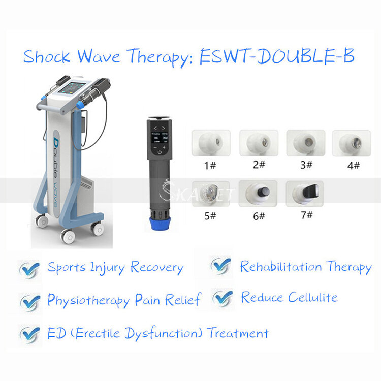 Well Feedback Knee Pain Relief Machine for Sports Injuries and Joint Hurt ED Therapy Double Channel Shockwave Machine