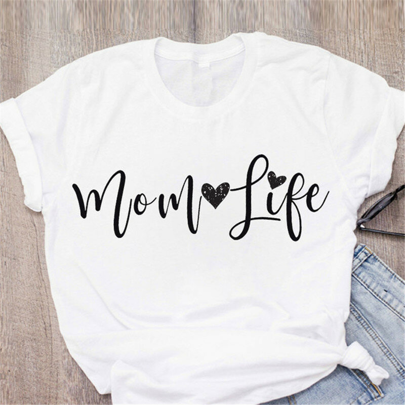 LUSLOS T Shirt Wanita Musim Panas Gambar Huruf Herbalife Love Girl Ini T-shirt Putih Lengan Pendek Trublr Baru Mode
