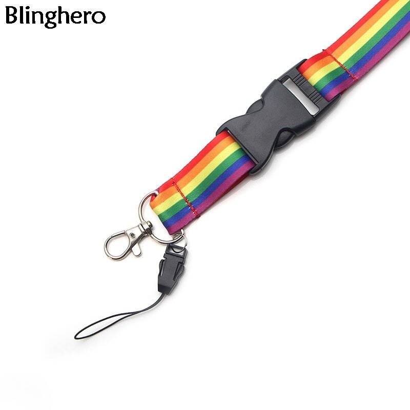 Blinghero ремешок для ключей с принтом персонажа из мультфильма, крутой ID значок, держатель для телефона, шейный ремешок с ключами, DIY веревка для...