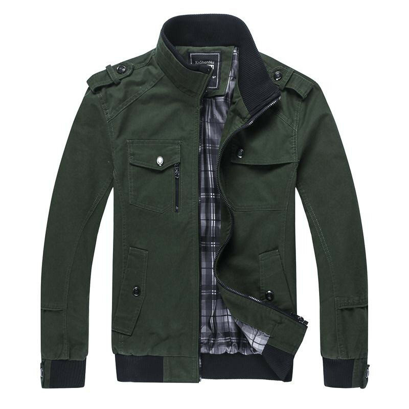 100% jaqueta masculina de algodão para a primavera outono inverno casacos quentes dos homens casacos casuais militar tático parka workwear outerwear