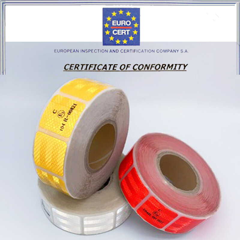 Autocollant réfléchissant conforme à la norme européenne ECE104 CE 104 R-00821, pour camion de voiture, conforme à la norme européenne ECE R104, avertissement de sécurité, CE1-104R 3M