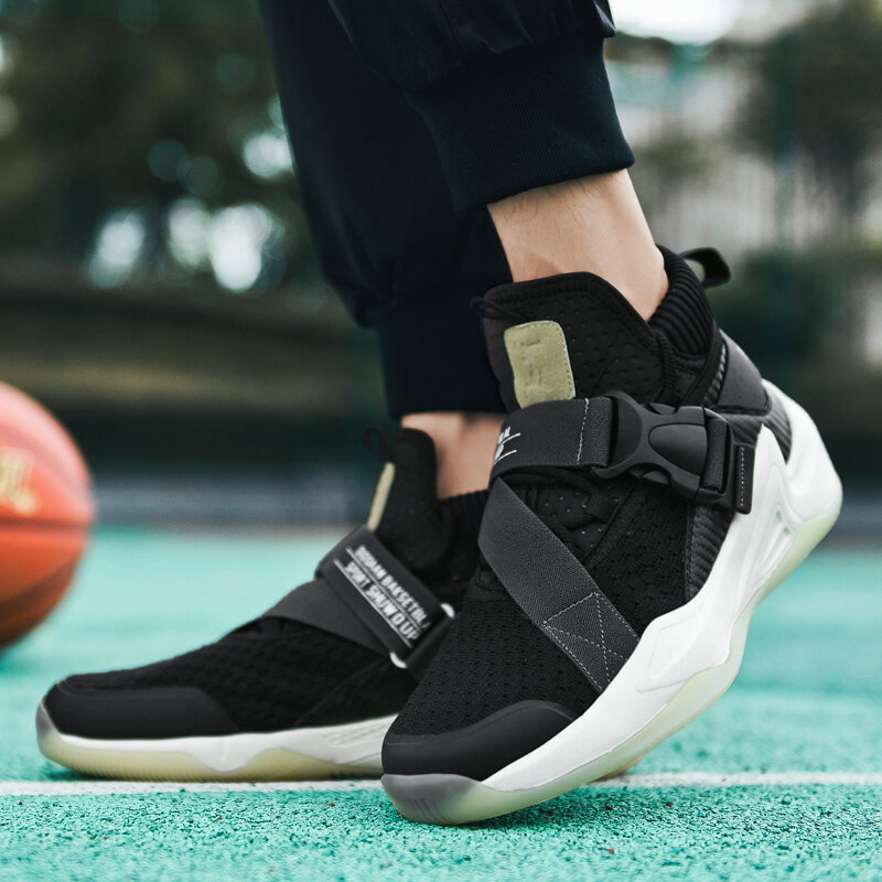 Zapatos informales para hombre, zapatillas de baloncesto de alta calidad, resistentes al desgaste, con absorción de impacto, antideslizantes, nueva