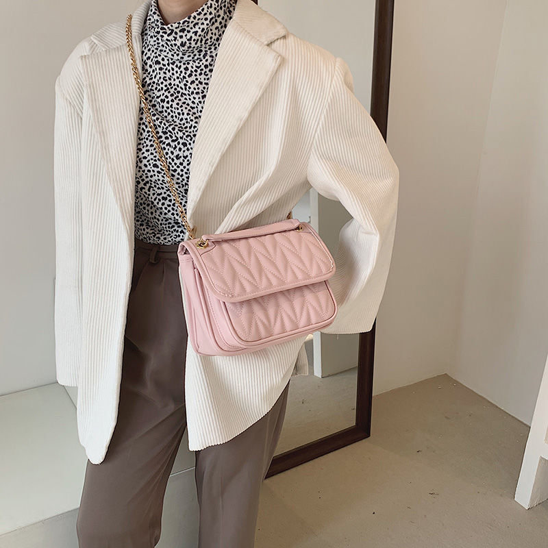Rosa Red Diamond Lattice borsa a tracolla in pelle da donna trapuntata borse Crossbody femminile piccole borse 2021 nuovo Designer di lusso