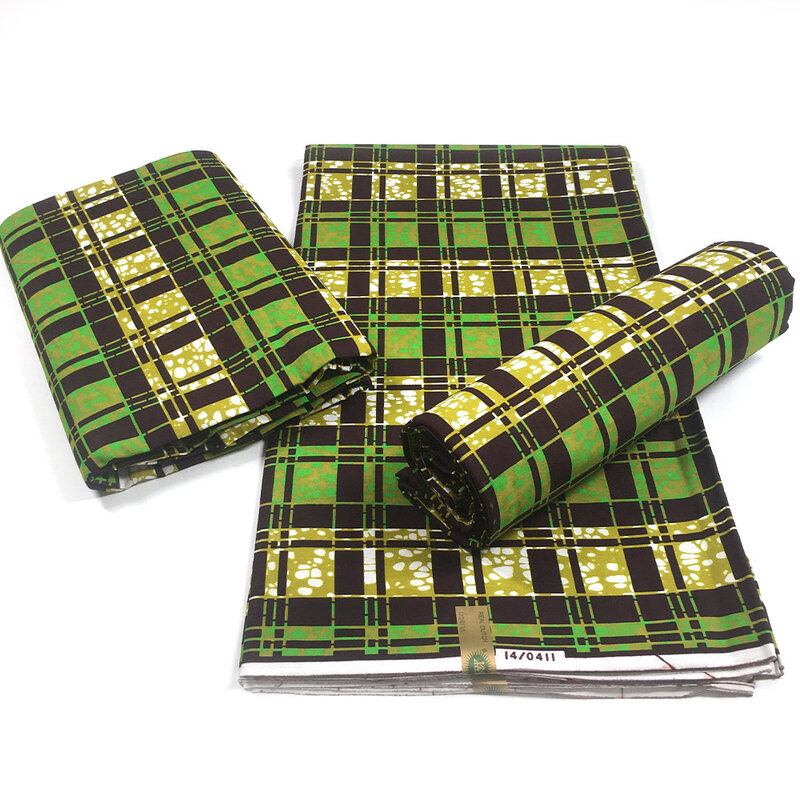 Tissu africain en coton à imprimés, véritable Wax de grande qualité, 6 yards, pour robe de soirée