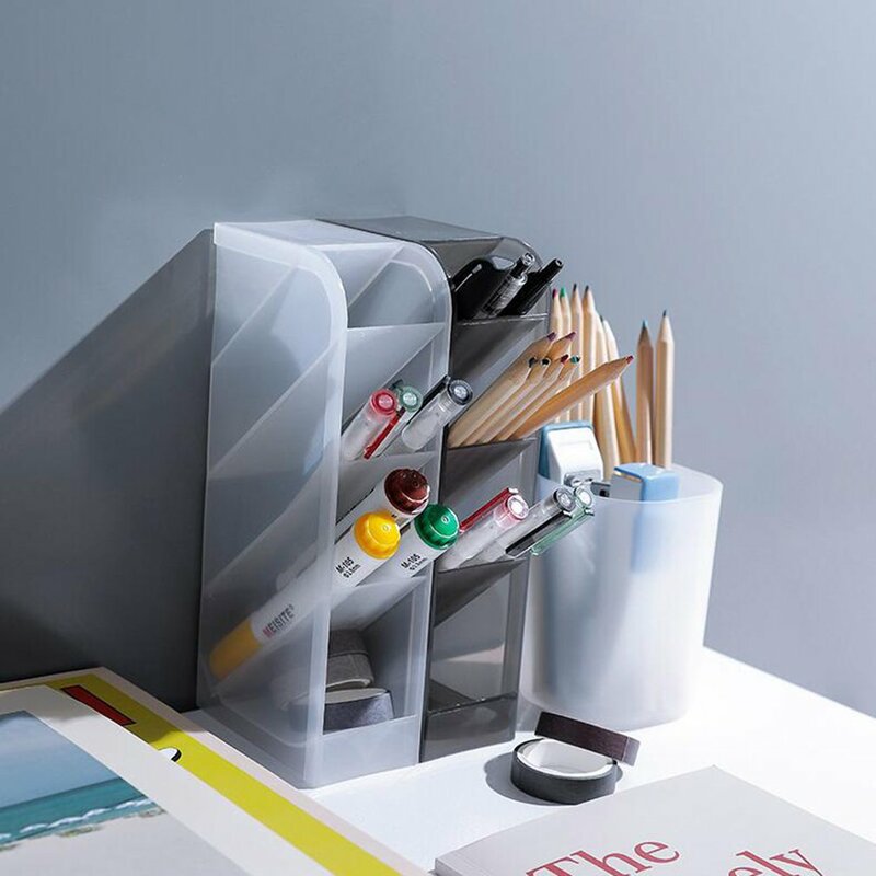 Home School Opslag Grote Capaciteit Pen Houder Potlood Make Storage Box Desktop Organizer Stand Case School Kantoorbenodigdheden