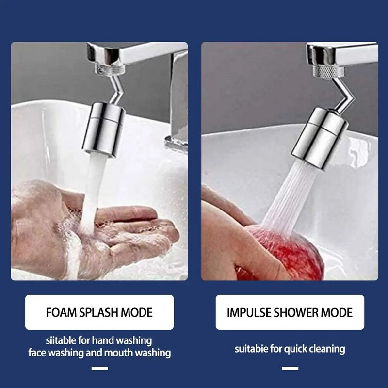 720 Universal Splash กรองก๊อกน้ำสเปรย์หัว Splash กรองก๊อกน้ำเด็ก Movable Kitchen Tap Water Saving Nozzle Sprayer