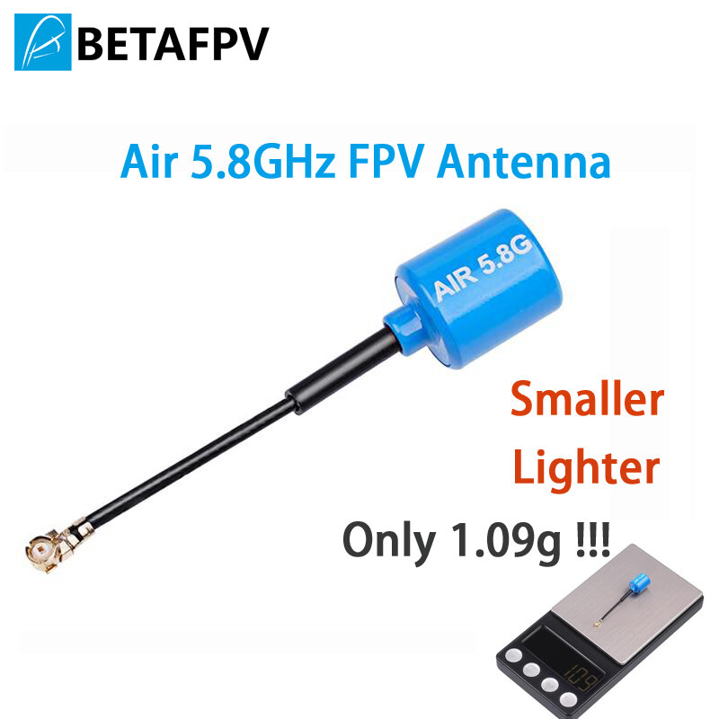 Antena betafpv air 5.8ghz fpv, antena 2.2dbi ipex para analógico ou digital fpv dji fpv