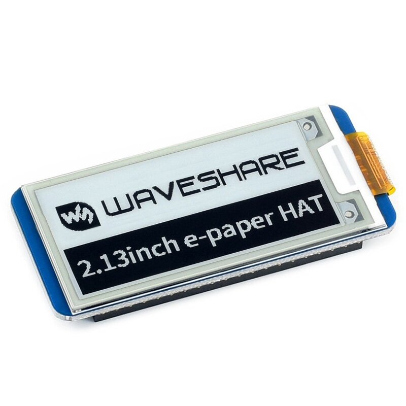 Waveshare 2.13 Inch E-Paper Hat ,250X122,2.13Inch E-Ink Display for RaspberryPi 2B/3B/Zero/Zero SPI Supports