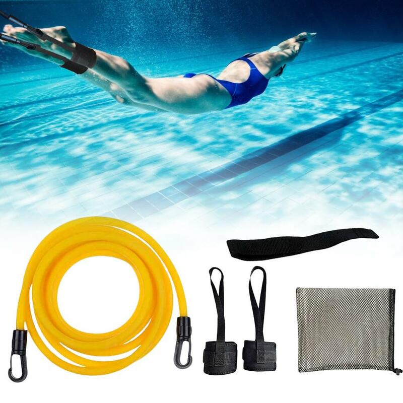 2Meter Disesuaikan Berenang Pelatihan Perlawanan Elastis Sabuk Berenang Berolahraga Keselamatan Tali Lateks Tabung Berbagai Spesifikasi Gaya