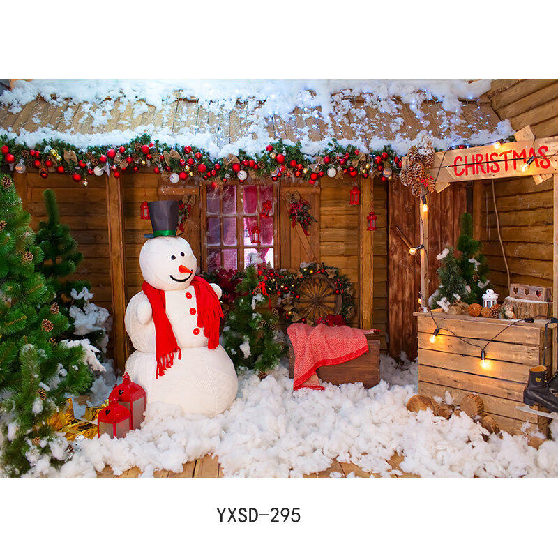 SHUOZHIKE คริสต์มาสในร่ม Theme ถ่ายภาพพื้นหลังต้นคริสต์มาสเตาผิงเด็กสำหรับถ่ายภาพฉากหลัง21712 YXSD-10