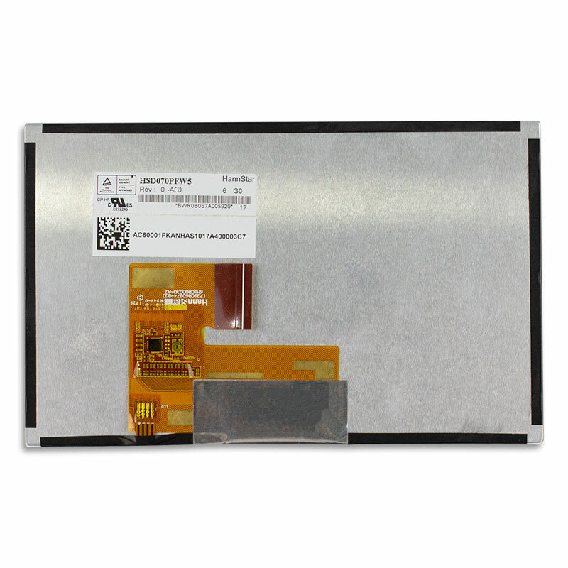 Pantalla LCD Original de 7 pulgadas LVDS, resolución de HSD070PFW5-A00, 1024x600, brillo, contraste 550, 1000:1