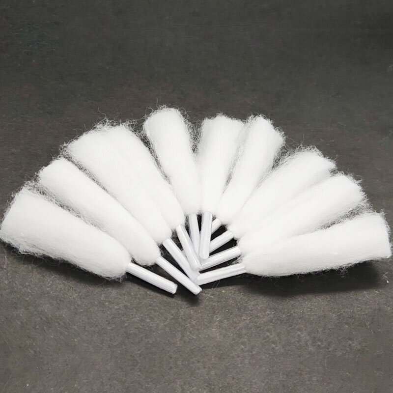 10 unids/bolsa RDA de algodón Vape para cigarrillo electrónico RBA RDA DIY bobina del atomizador del algodón Vape del algodón de tocino