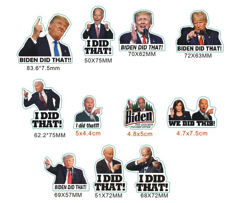 50/100Pcs Joe Biden Aku Melakukan Itu! F-k Joe Biden! Stiker Decal Humor - 3in, Stiker Lucu Joe Biden Itu Saja Yang Saya Lakukan Itu.