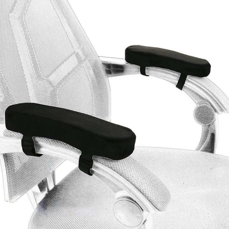 وسادة مسند ذراع لكرسي المكتب ، رغوة الذاكرة ، مريحة ، غطاء مسند الذراع ، للكرسي ، 2 قطعة