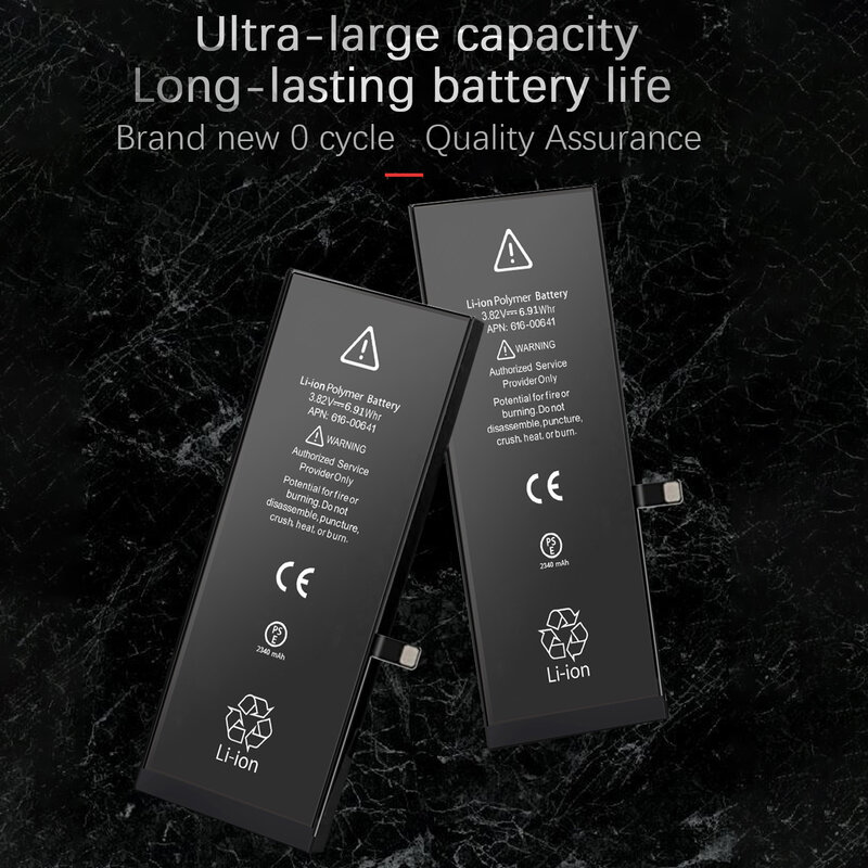 Bateria de telefone de alta capacidade para apple 5S 5 6s 6 7 8 plus x se xr xs max substituição bateria para iphone 7 baterias com ferramentas