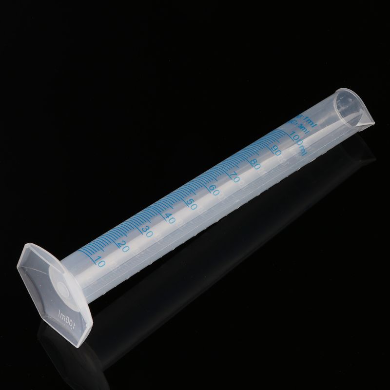 H4ga cilindro de medição teste de laboratório graduado líquido tubo de ensaio jar ferramenta nova