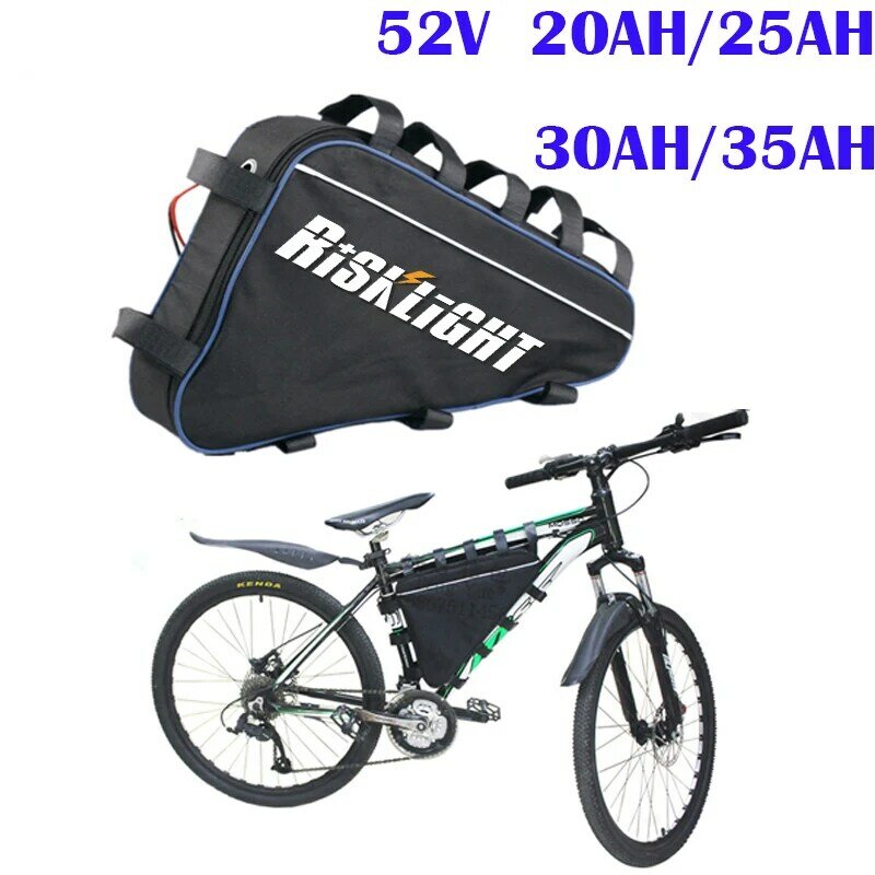E bike akku 52V 35AH 14S Ebike Dreieck lithium-batterie 48 V 35Ah batterie pack für 8fun BBS03 48 Volt 1000W 1500w mitte antrieb motor