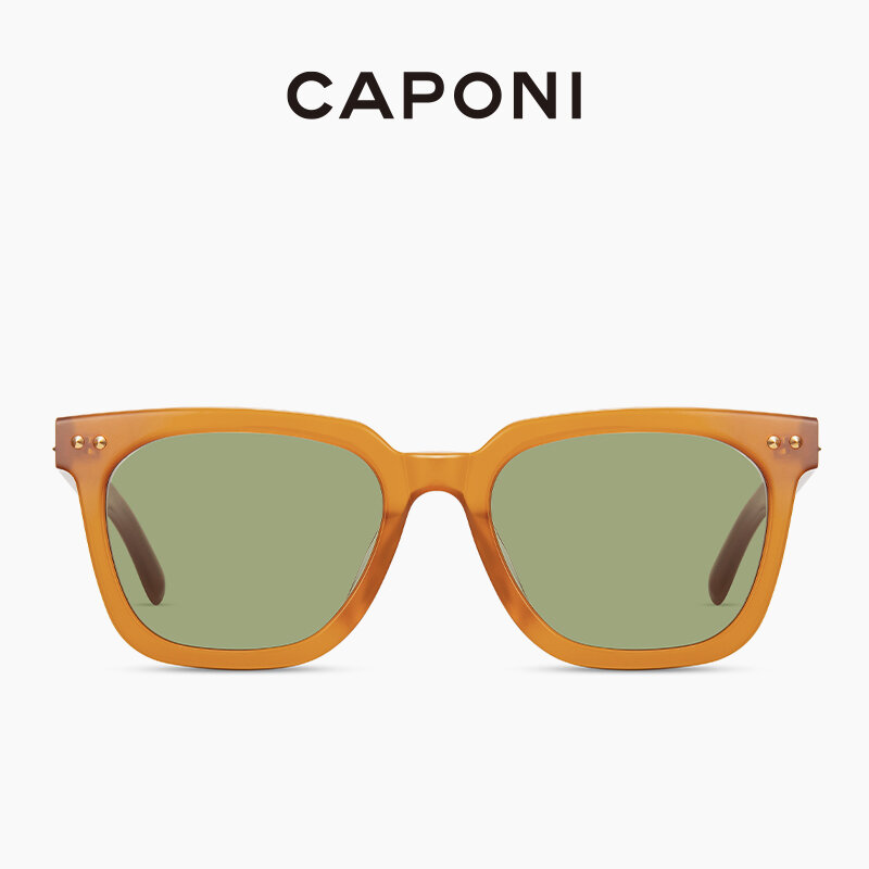 CAPONI 여성 선글라스 높은 수준의 품질 럭셔리 아세테이트 브랜드 디자이너 태양 안경 여자의 패션 안경 CP6167