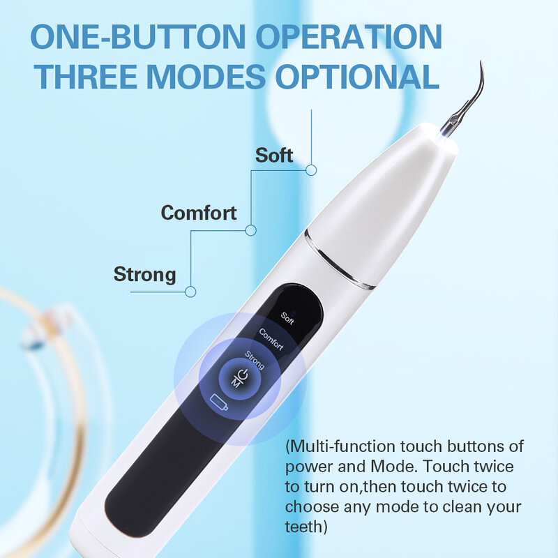 Home Ultrasonic Calculus Remover Dental Scaling Electric Portable Scaler Sonic Smoke Stains Tartar Plaque Teeth White