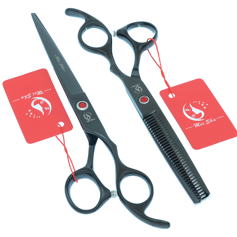 Meisha 7 inch Barber Hairdressing Cutting Thinning Scissors Set Barber Shears Professional Hair Salon Haircut Scissor A0131A