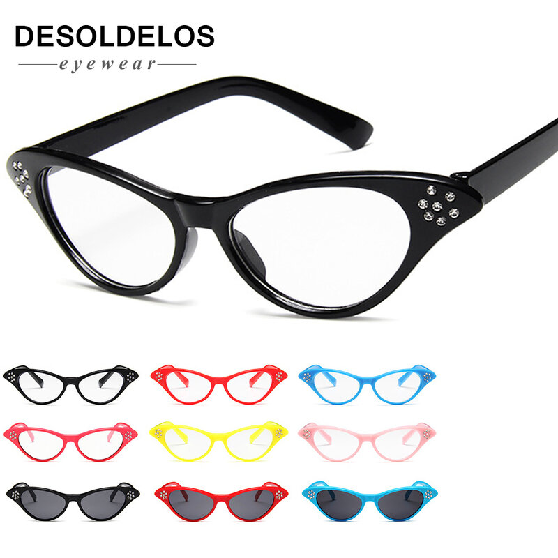 Vintage Women Sunglasses Cat eye Eyewear Brand Designer Retro Sunglass Female Oculos de sol UV400 Sun glasses