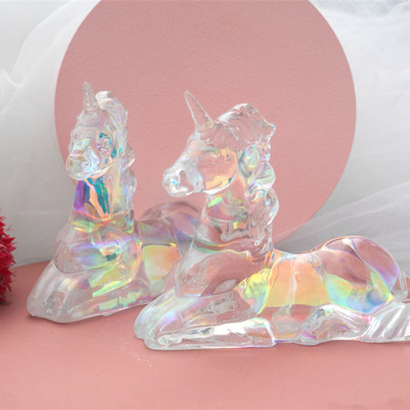 DIY Crystal Epoxy Resin Aromatherapy Gypsum Silicone Resin Pegasus Unicorn Candle Craft Decoration Handmade Couple Gift Mold
