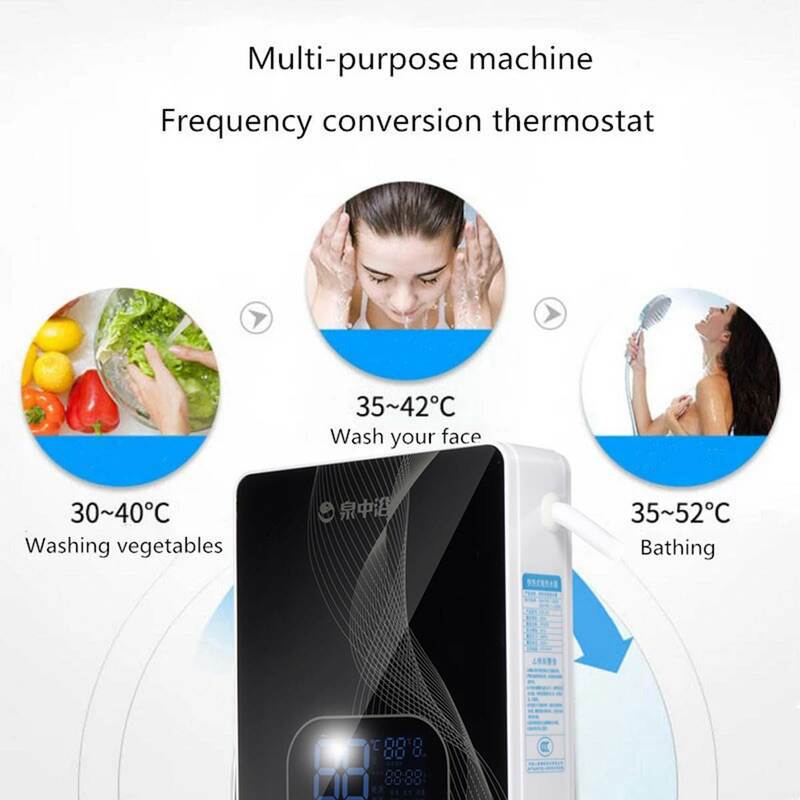 6000w aquecedor de água elétrico instantâneo do banheiro rápida máquina água quente temperatura constante inteligente cozinha lavagem