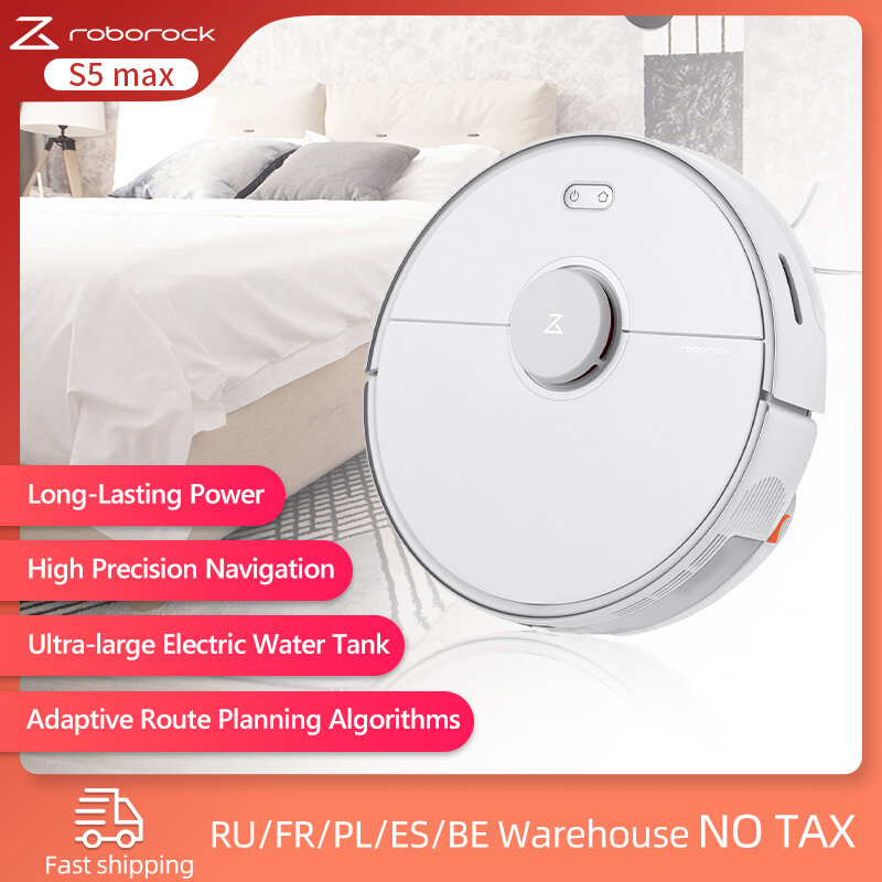 2021 Global Version Roborock S5 Max Robot Vacuum Cleaner WIFI APP Control Automatic Smart Mopping Vacuum Cleaner for Home