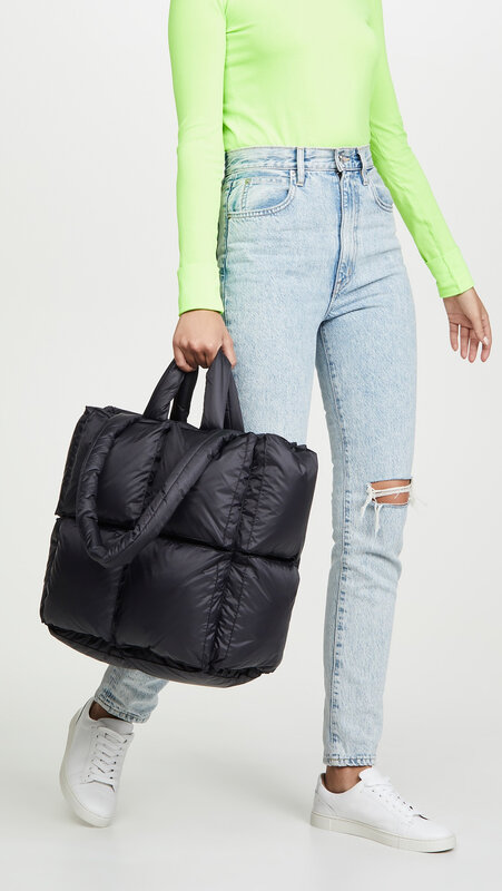 Winter Fashion Female Packet Luxury Down Padded Womens Leather Handbag Brand Design Shoulder Strap Wallet Large Messenger Bags