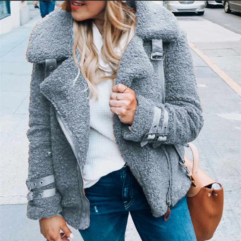 Casacos femininos para inverno 2019, jaquetas para mulheres com zíper, casacos casuais e de manga longa, cardigã com jaquetas