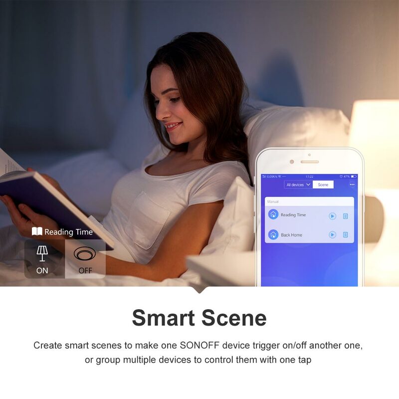 Sonoff 4CH R3 Smart Switch WiFi Modifikasi Independen Remote Control Switch Timing Smart Home On Off Timer Produk Digital