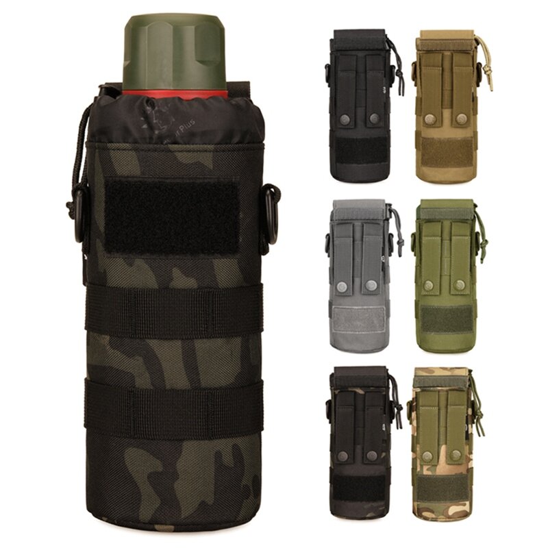 Outdoor 500ml Small Kettle Bag Outdoor Tactical Military Water Bags Shoulder Bottle Holder Multifunction Bottle Pouch