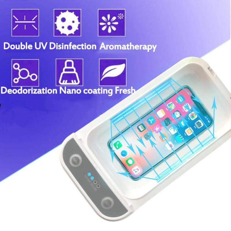 Desinfectante UV-Licht Sterilisator Box UVC Lampe Sterilisator Desinfection USB Uv Sterilisieren Schrank Für Telefon Maske Uhr