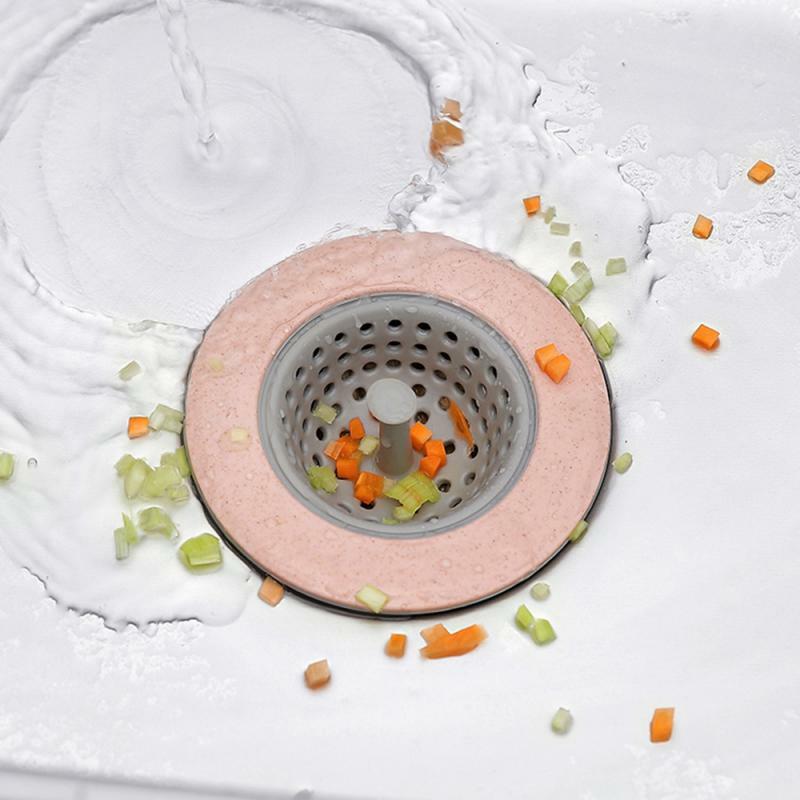 4 kolor opcjonalny filtr kuchenny silikonowy filtr pszenicy łazienka odpływ prysznicowy zlew odpływowy sitko do zlewu dla wygody kuchni