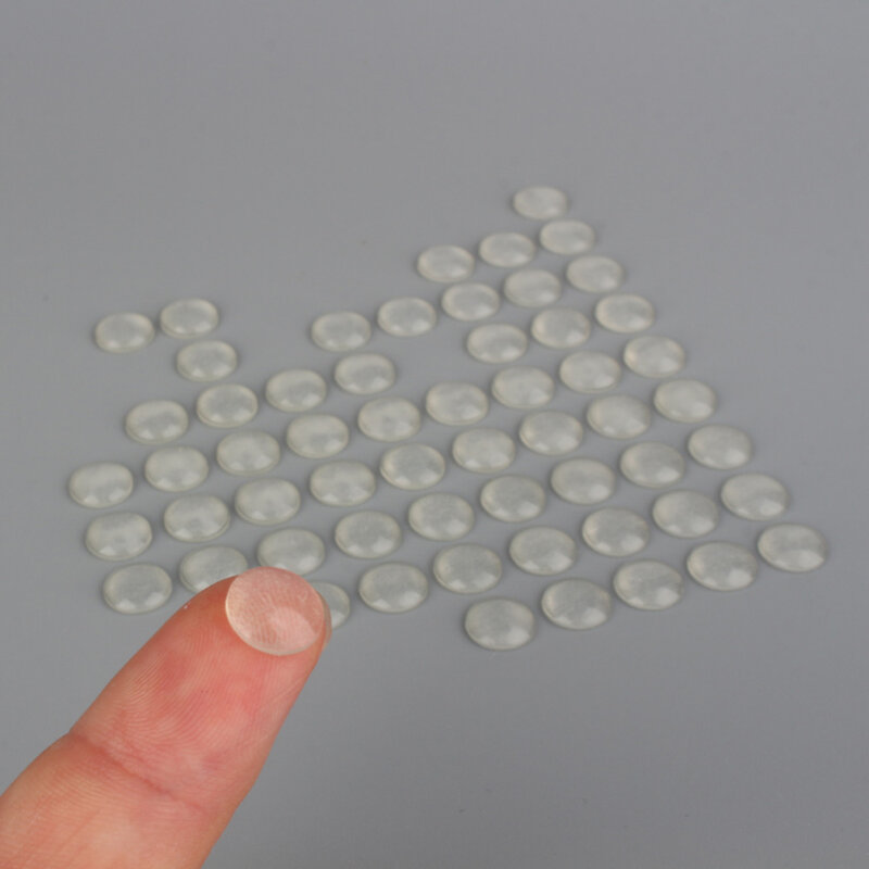 100 pz foglio adesivo Silicone semicerchio piedi trasparente antiscivolo paraurti ammortizzatore piedi cuscinetti mobili Pad