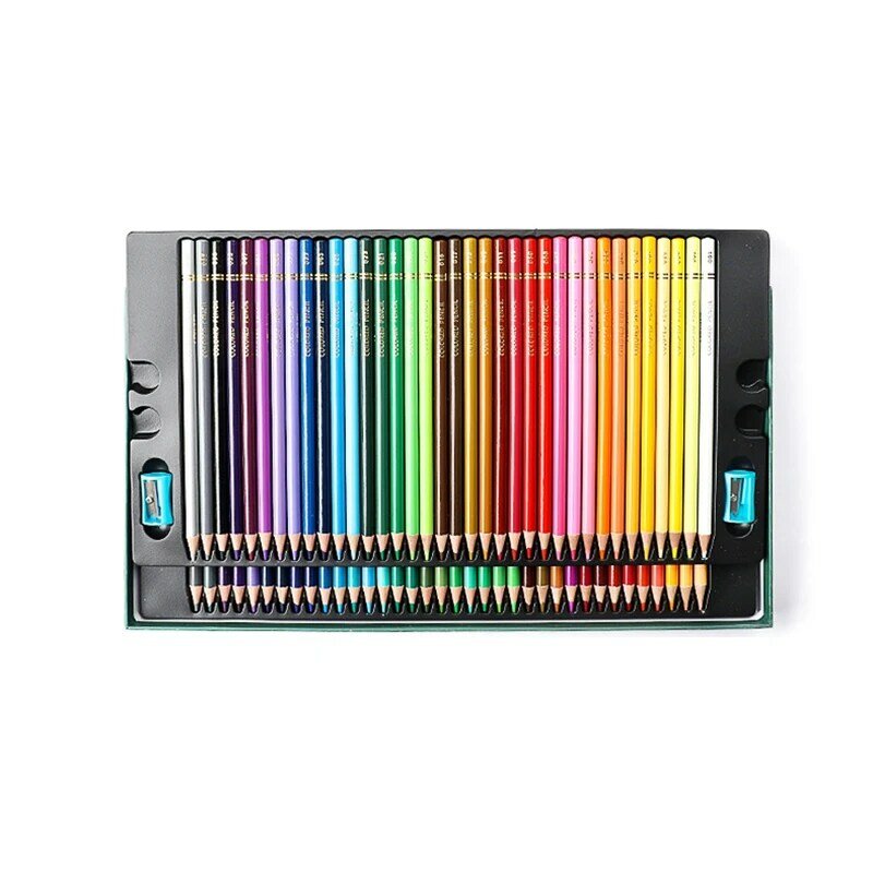 LYOO 48/72/120/150/200 ألوان النفط مجموعة أقلام رصاص ملونة الخشب المائية أقلام ملونة المياه القابلة للذوبان أقلام ملونة لوازم الفن