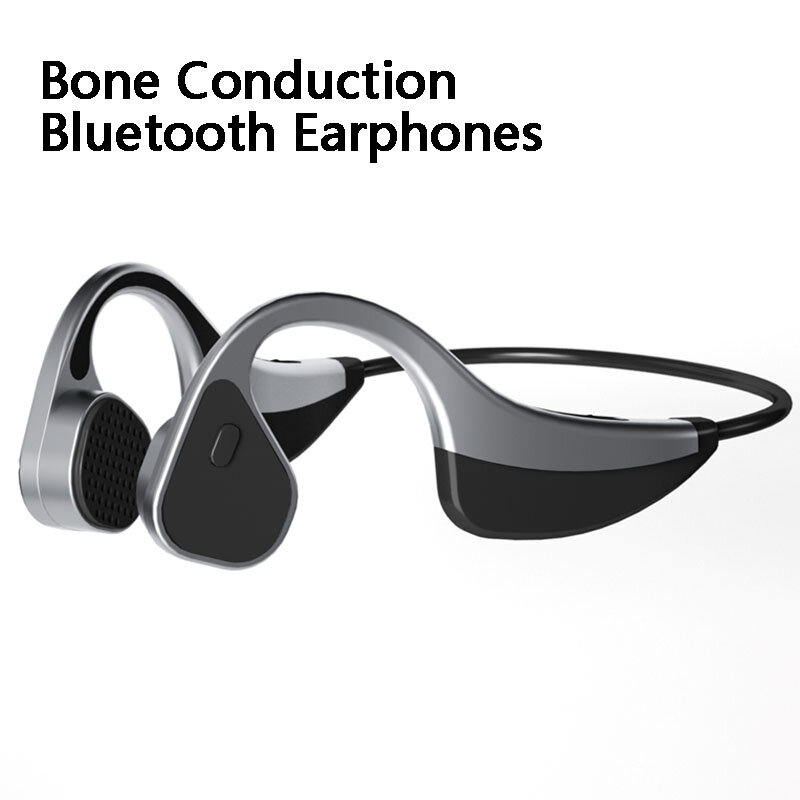Écouteurs sans fil Bluetooth à Conduction osseuse, mains libres, étanches IP67, casque d'écoute pour Sports de plein air, non intra-auriculaires HD avec micro