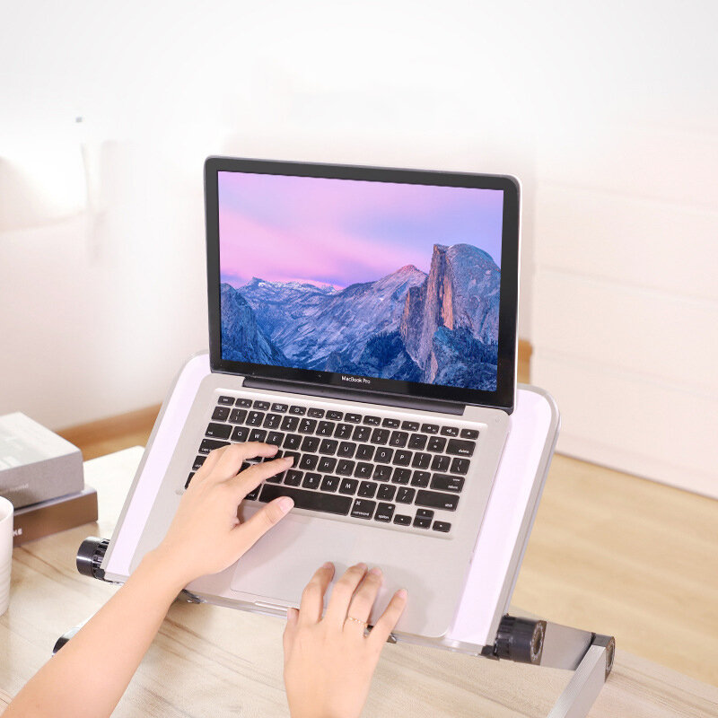 Universal ajuste de 360 graus dobrável adapdesk tablet portátil suporte para macbook pro notebook suporte mesa portátil