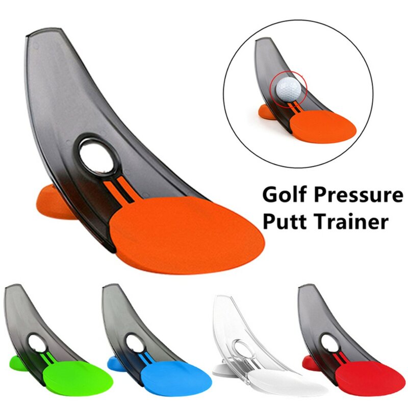 Jiahang pressão colocando instrutor de golfe auxílio escritório casa tapete prática putt objetivo para golfe pressão putt trainer