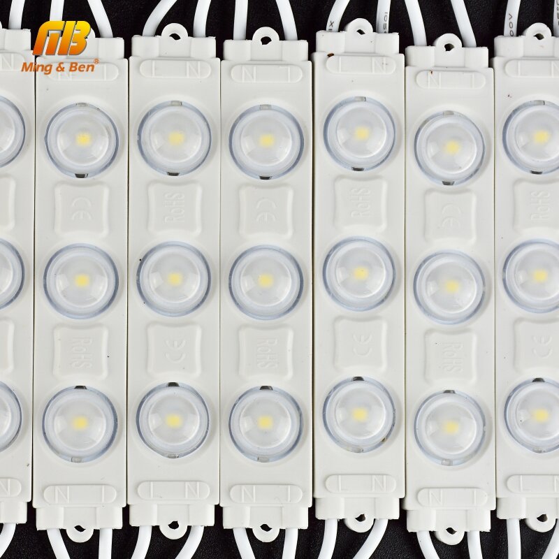 โมดูลไฟ LED 220V 3LED ฉีดโมดูล LED สีขาว 5PCS 10PCS 15PCS 20 ชิ้น/ล็อต Super Bright professional ครัว