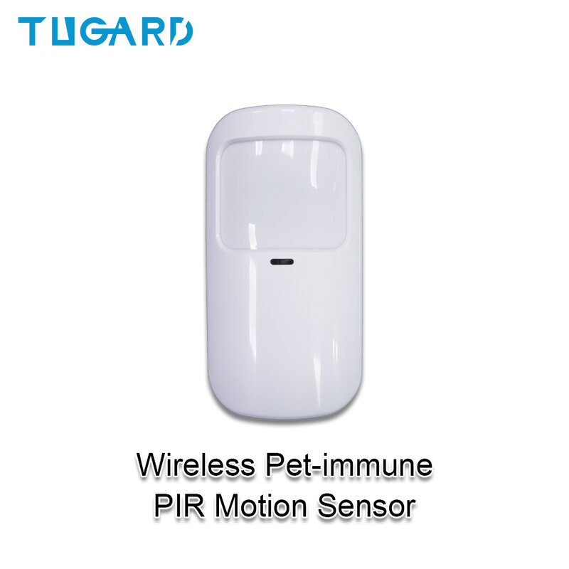 Tugard p10 interno 433mhz sem fio pir detector de movimento pet-imune infravermelho sensor de alarme para casa sistema de alarme host